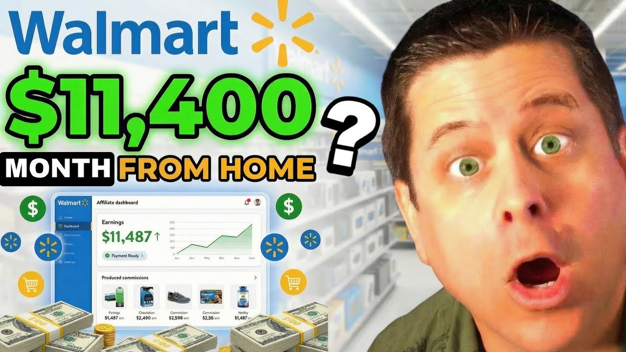 Walmart Affiliate Program – $11,000 A Month – Work From Home?