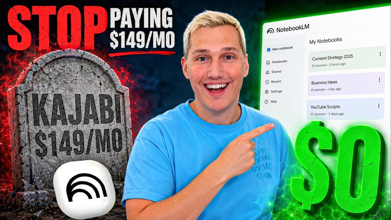 NotebookLM Just REPLACED $149/Month Platforms (Turn Docs Into Full Courses Free)