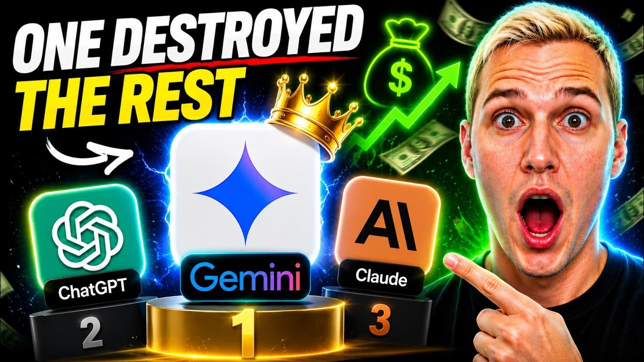 I Asked Gemini, ChatGPT & Claude How to Make Money Fast 💰 (One DESTROYED the Rest)