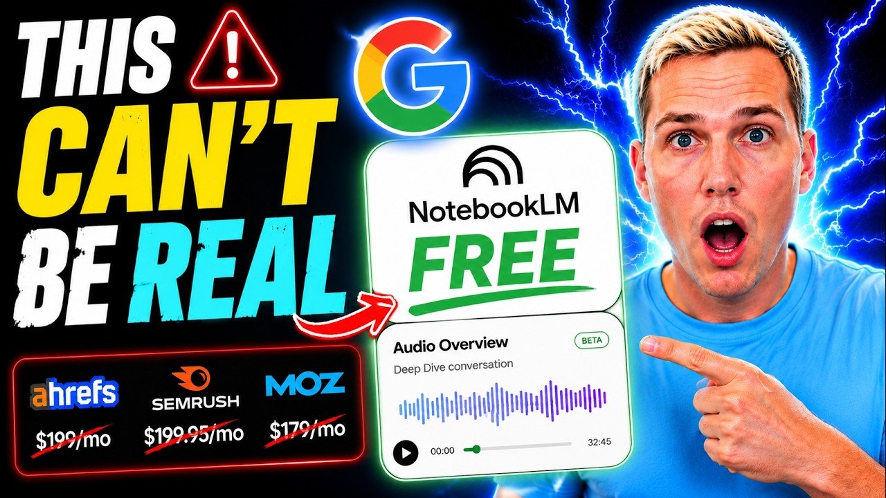 Google’s FREE Tool Just KILLED $200/mo SEO Platforms (NotebookLM Secret)