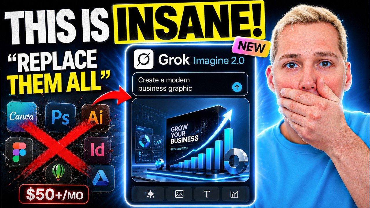 Grok Imagine 2.0 Just WIPED OUT Expensive Design Tools (Full Asset Workflow)