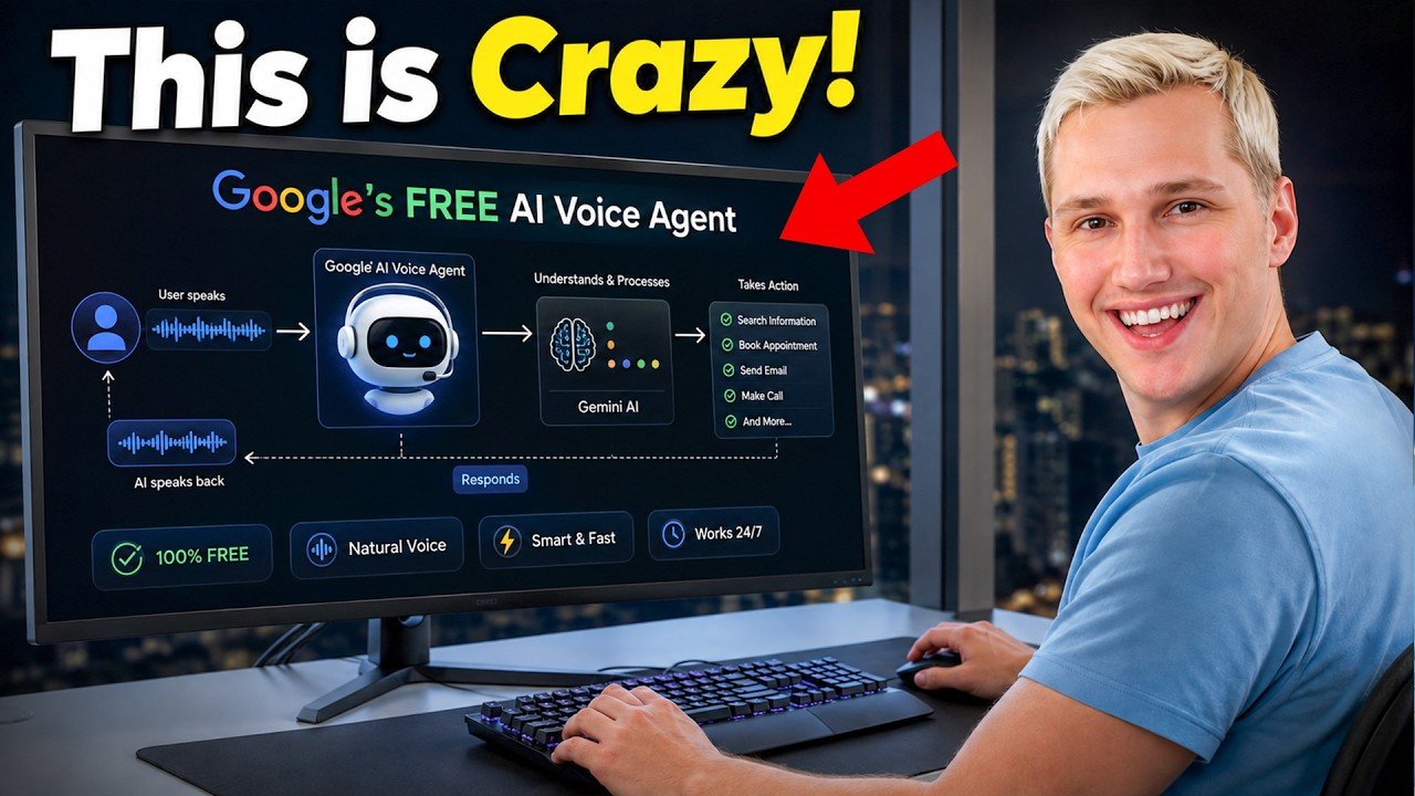 Google’s Free AI Just DESTROYED $150/Mo Voice Bots (10-Minute Build)