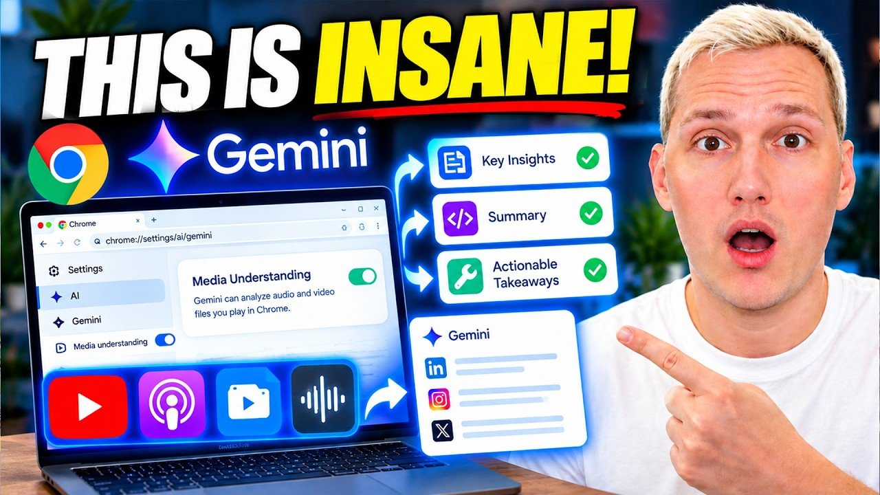 Gemini in Chrome Just Got a MASSIVE Upgrade (Your Browser Can Do WHAT?!)