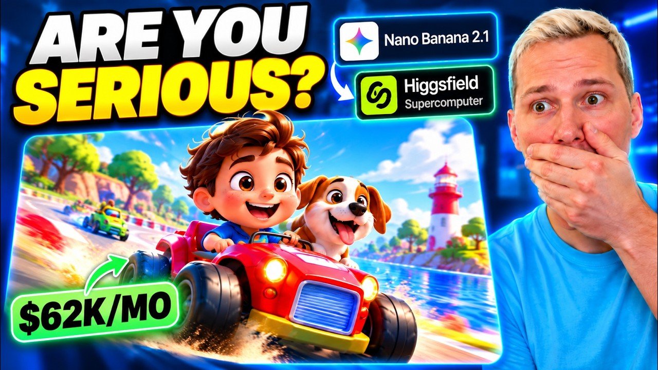 Google’s NEW Nano Banana 2.1 + Higgsfield Just Made Faceless YouTube WAY Easier